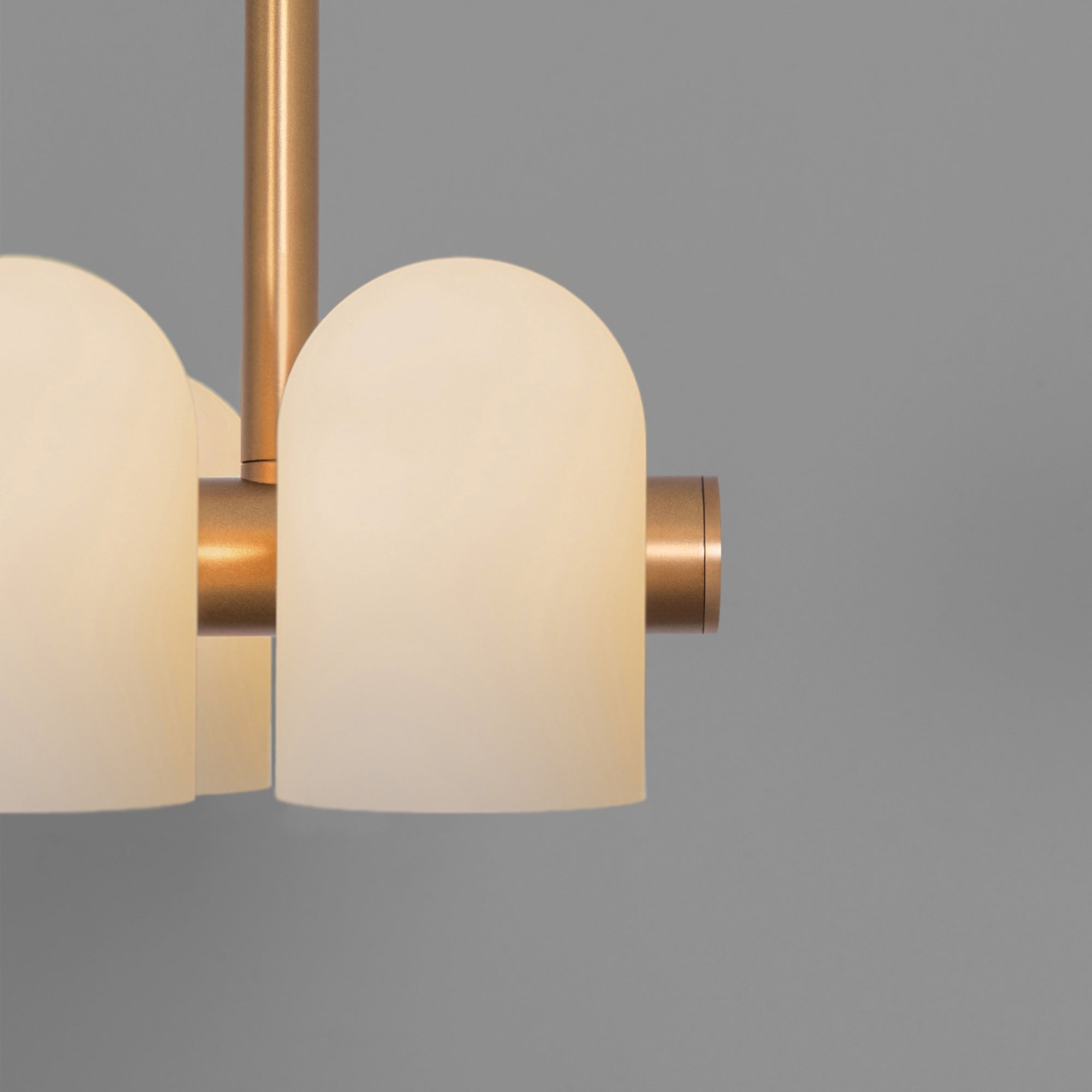 Schwung Odyssey 4 Burnished Brass Chandelier